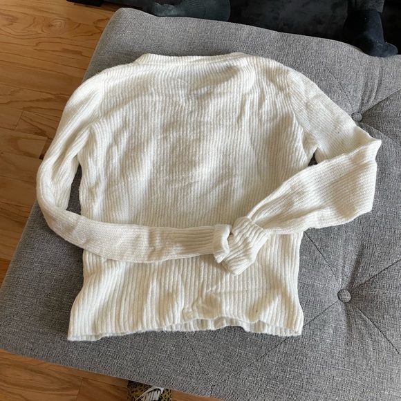 White lace up sweater✨ make an offer - Picture 5 of 5